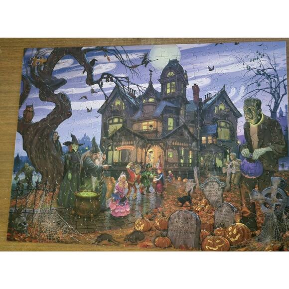 Bits And Pieces Goblins & Goodies & Ghouls Oh My Large Format 300 Pieces Puzzle - Picture 2 of 16